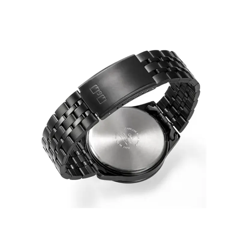 Q&Q Japan Quartz Multi-Function Black Dial Men's Watch- CE02J412Y